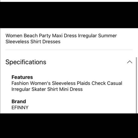 Efinny Checkered Plaid Flowy Sleeveless Shirt Dress - Picture 3 of 4